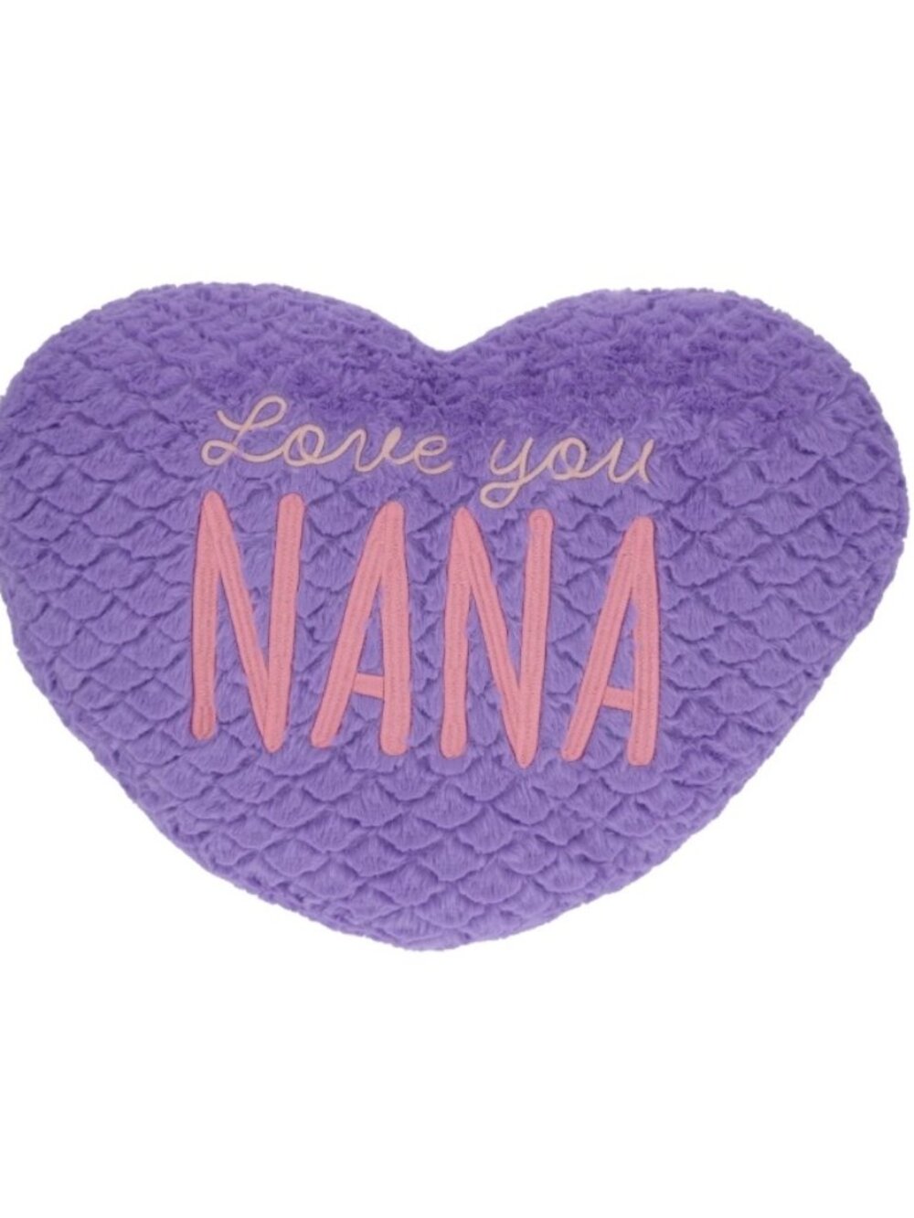 Large Soft Plush Pillow with Love You Nana, 19" x 15"